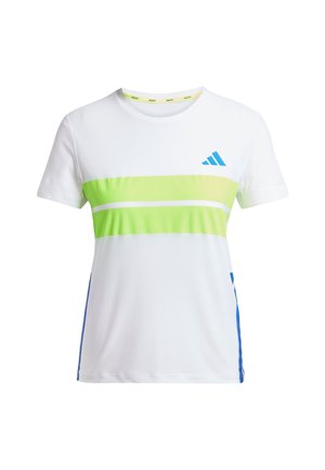 adidas Performance, ADIZERO RETRO - T-shirt de sport - white lucid lemon