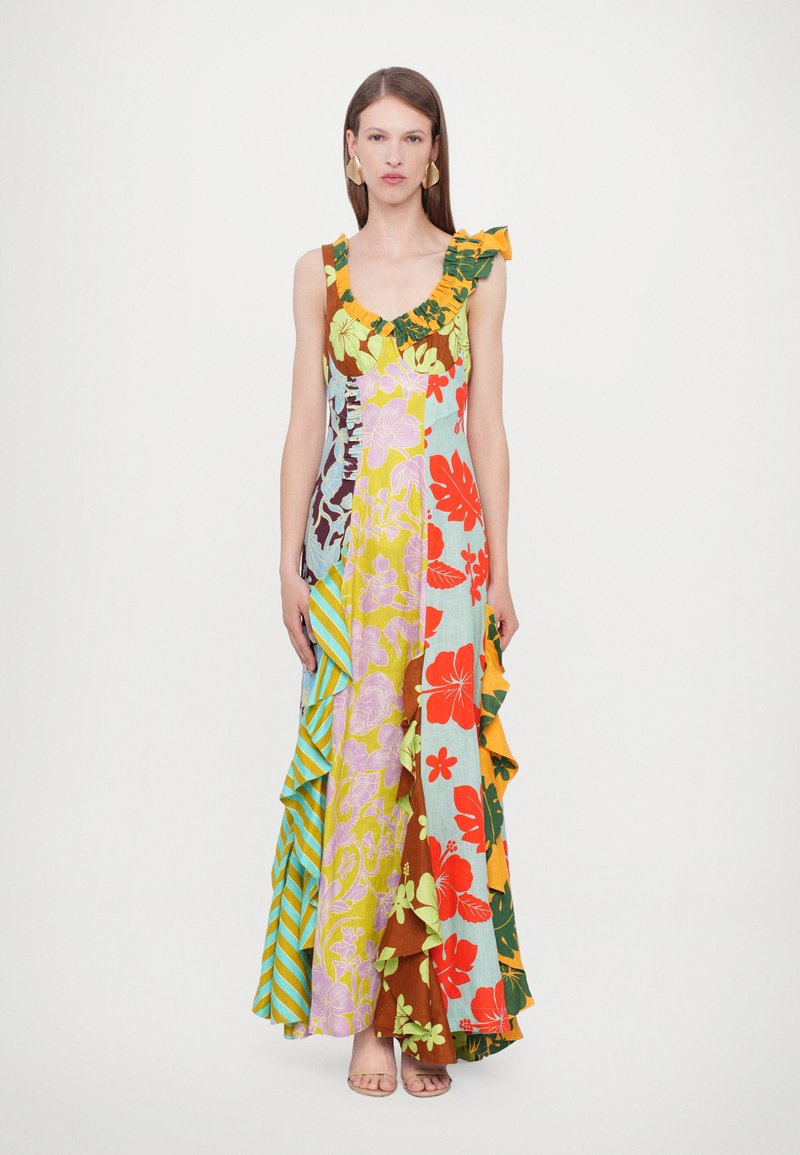 Alemais - POPPY SPLICED MIDI DRESS - Maxikjoler - multi, Forstør