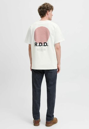 Print T-shirt - cloud dancer