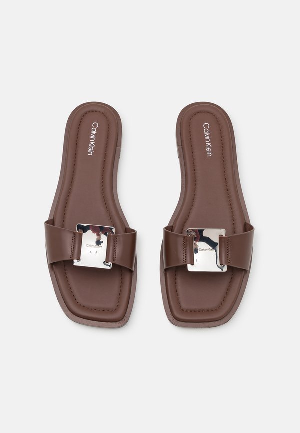 FLAT SLIDE - Mules - chocolate lab2