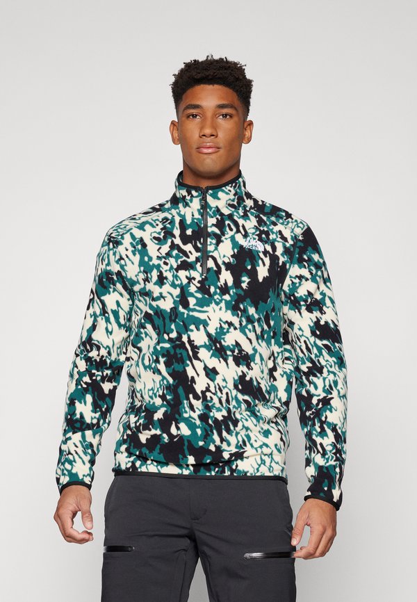 GLACIER PRINTED 1/4 ZIP - Fleece jumper - deep nori trail