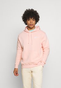 Nike Sportswear SPORTSWEAR CLUB FLEECE - Sweatshirt com capuz - arctic orange/white