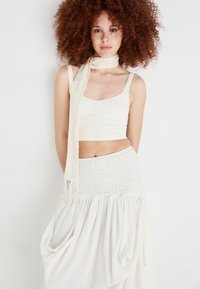 Free People PRAIRIE CONVERTIBLE SKIRT - Maxiskjørt - whisper white