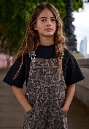 Next REGULAR FIT - ANIMAL PRINT  - Salopete - chocolate brown