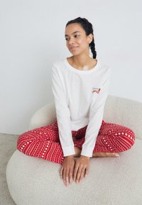 LASCANA XMAS  - Pizsama szett - white/red