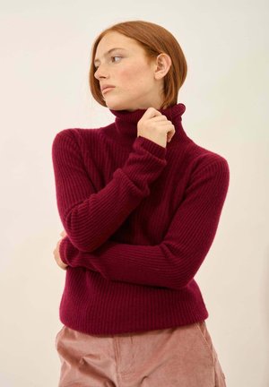 TURTLENECK - Jersey de punto - burgundy