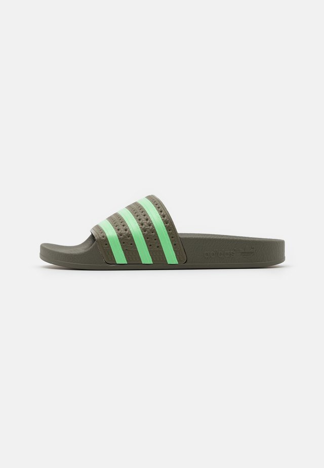 ADILETTE UNISEX - Muiltjes - legacy green/glory mint