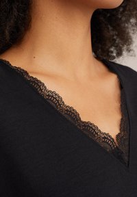 WE Fashion Hosszú ujjú felső - black