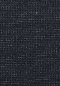 Dunkles Gewebe mit einer strukturierten Webart, das eine Mischung aus marineblauen und grauen Fäden zeigt. Die Oberfläche weist subtile Farb- und Tiefenvariationen auf.