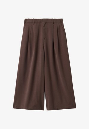 Stefanel, CROPPED TROUSERS, COMFORT FIT. - Broek - dark brown