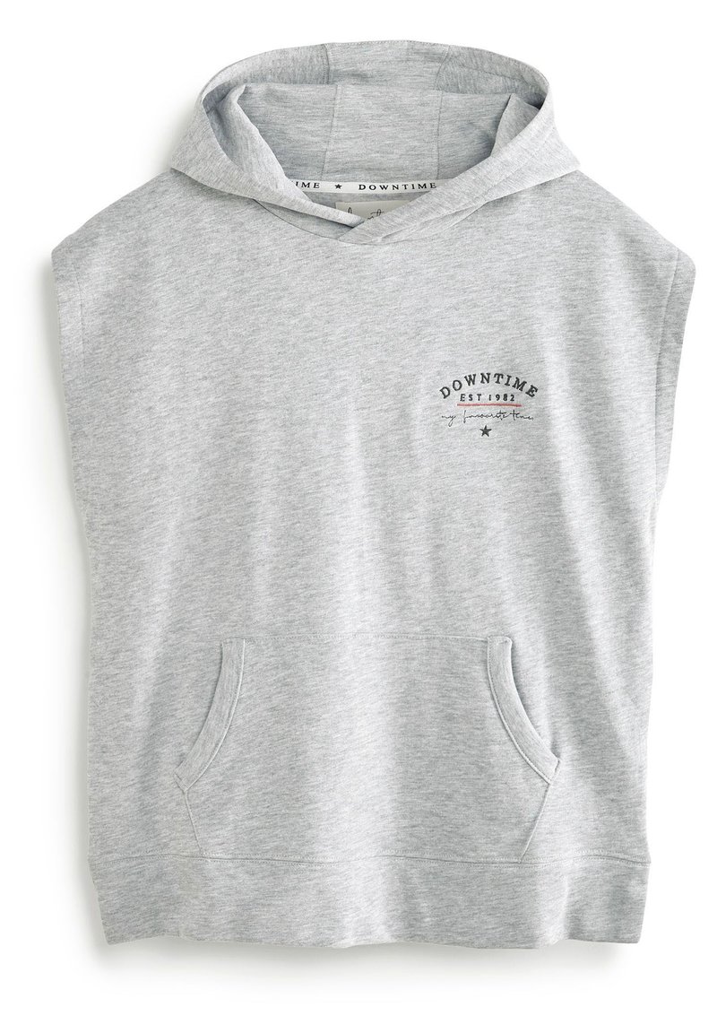 Next SPORTY SLEEVELESS HOODIE Weste grey marl/grau Zalando.de