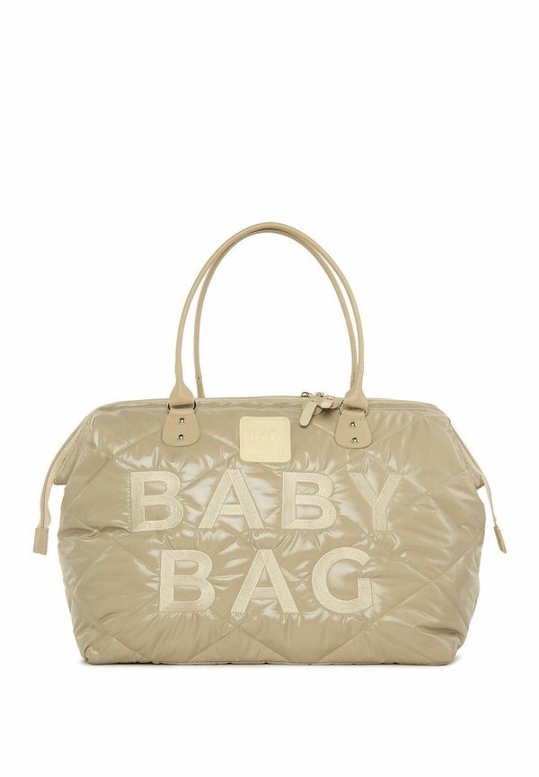 BABY BAG EMBROIDERED PUFFY SHOULDER DIAPER BAG - Wickeltasche - braun
