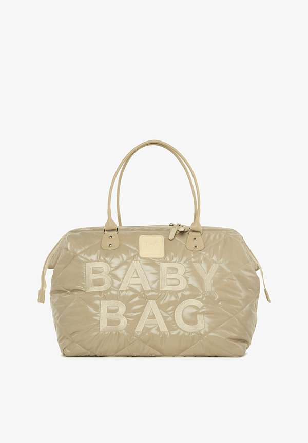 BABY BAG EMBROIDERED PUFFY SHOULDER DIAPER BAG – Wickeltasche – braun