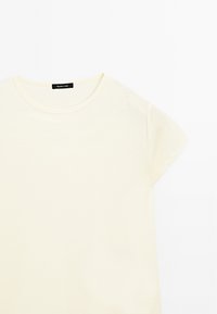 Massimo Dutti SHORT SLEEVE WITH ROUND NECK - T-shirts basic - yellow