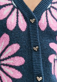 Next SOFT TOUCH BUTTON UP - Kardigán - navy pink floral