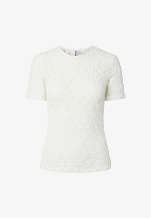 Pieces, PCHAZEL LACE - Blouse - cloud dancer
