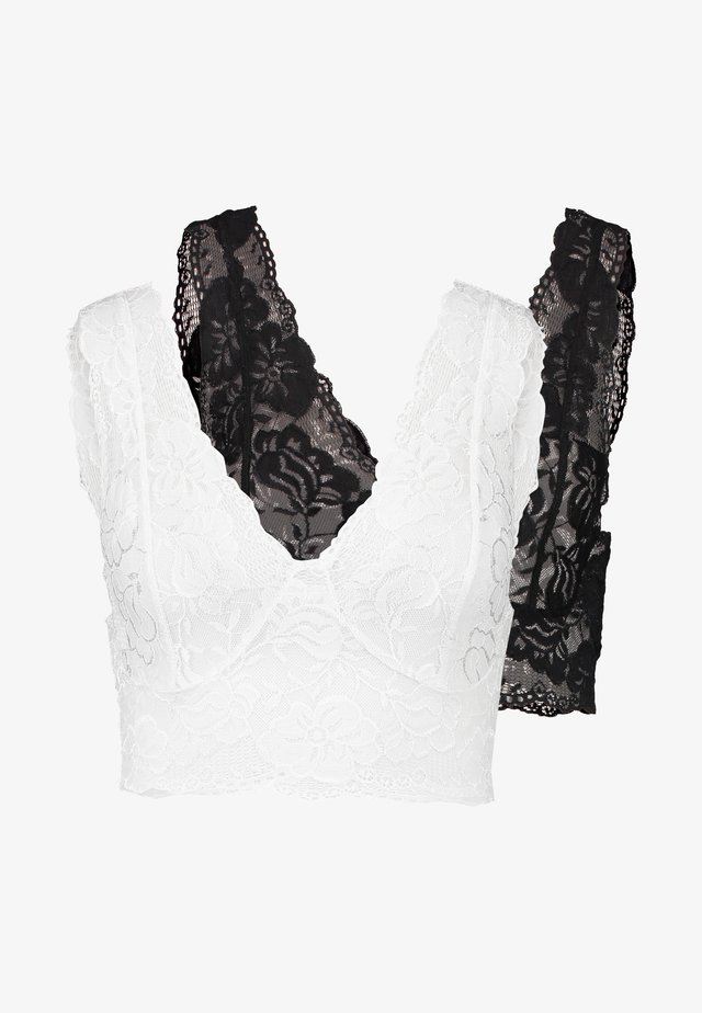 GLAZECR TOP 2 PACK - Topper - black/white