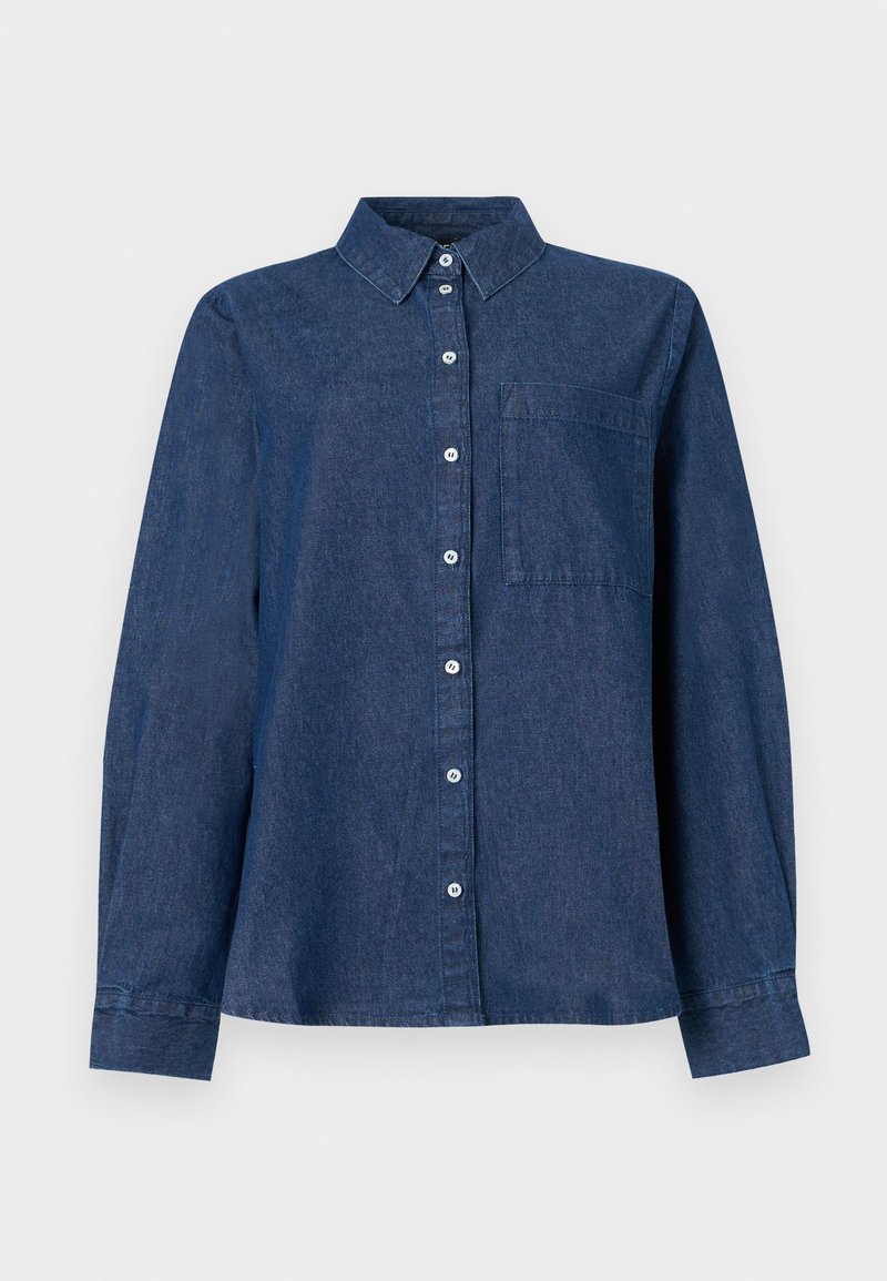 Denim Shirt Zalando Blusas Y Tops Pieces PCTENIM SHIRT Blusa