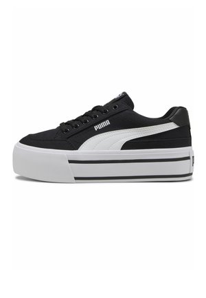 COURT CLASSIC VULC PLATFORM - Sneakers laag - black- white
