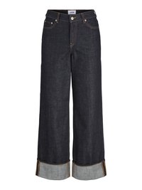JXTOKYO VEGA FOLD UP - Wide leg - dark blue denim