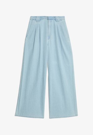 Marks & Spencer TAILORED WIDE LEG - Relaxed fit jeans - light indigo