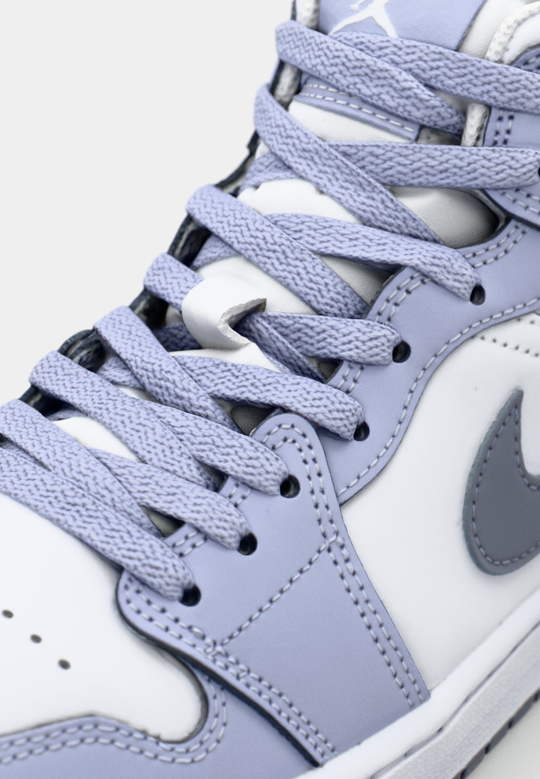 Jordan AIR JORDAN 1 MID UNISEX - Sneakers high - white/dk blue Jordan AIR JORDAN 1 MID UNISEX - Sneakers high - white/dk blue