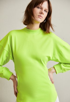 A.W.A.K.E. MODE LONG SLEEVE TOP WITH CUT-OUT DETAIL - Top s dlhým rukávom - acidlime