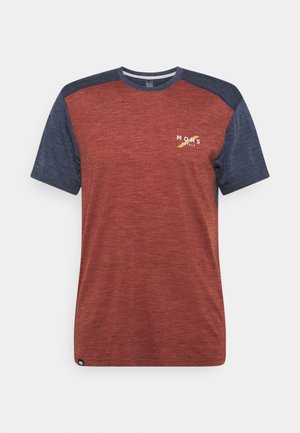 VAPOUR - Triko s potiskem - navy/chocolate