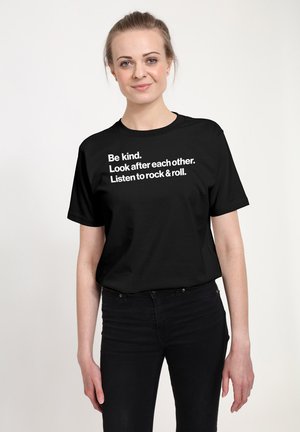 Henry Tiger T-shirt print - black