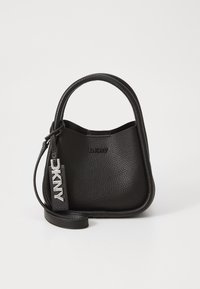 CAPRI HOBO CROSSBODY - Mala de mão - black/silver-coloured