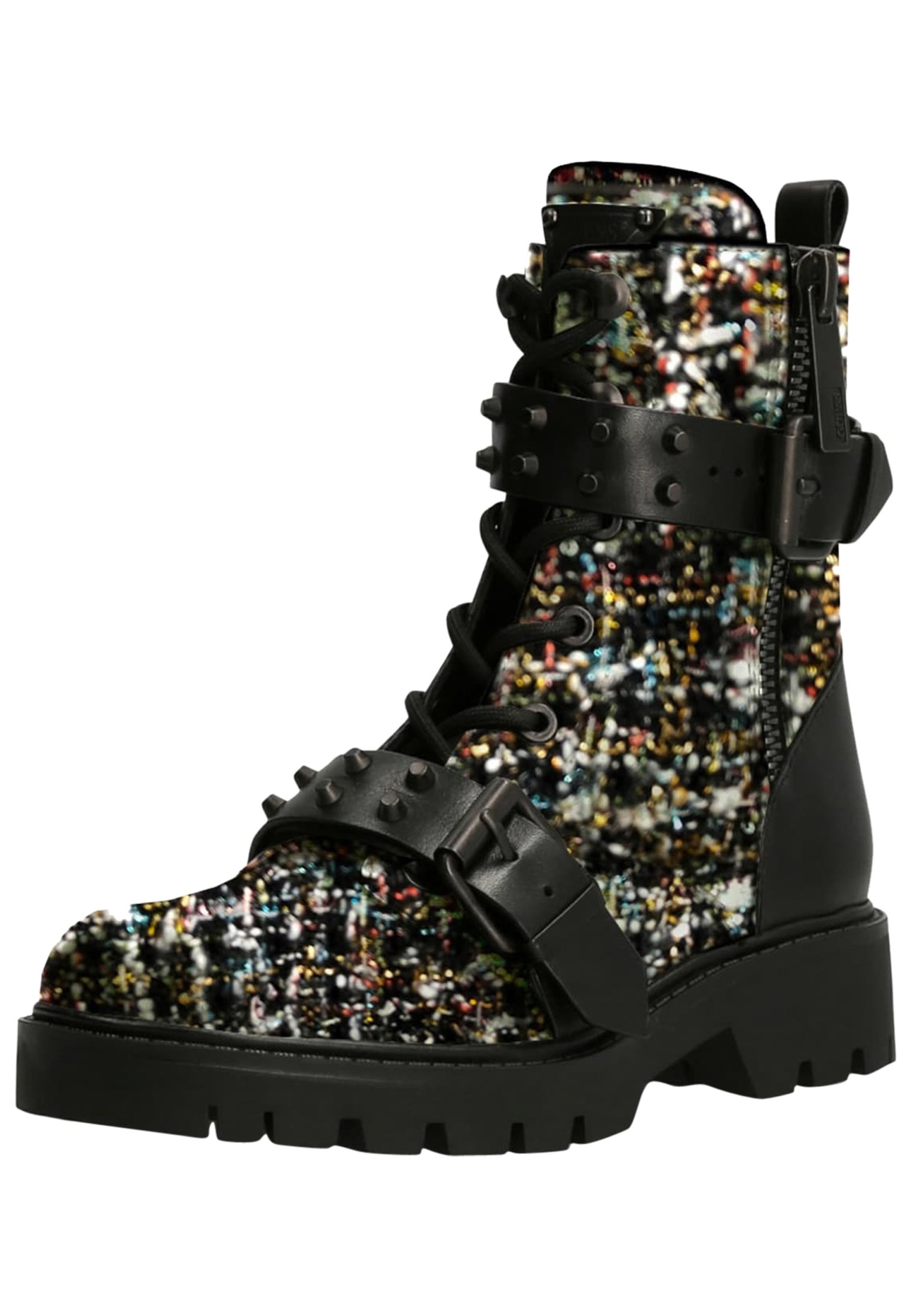 Stivaletti bassi donna|GUESS FL7VERLEA10 in pelle nero|Spedizione  gratuita|Shop online|Shoe Center