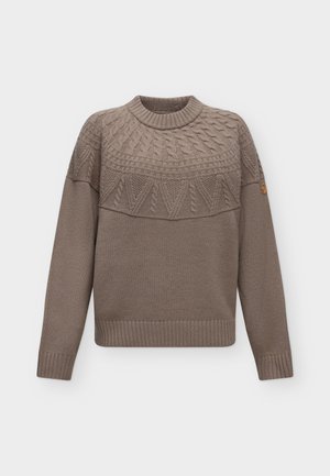 Fjällräven, ÖVIK SOLID  - Пуловер - brown