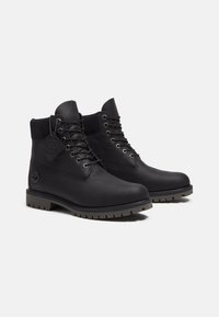 HERITAGE  - Μποτάκια με κορδόνια - black full grain w black