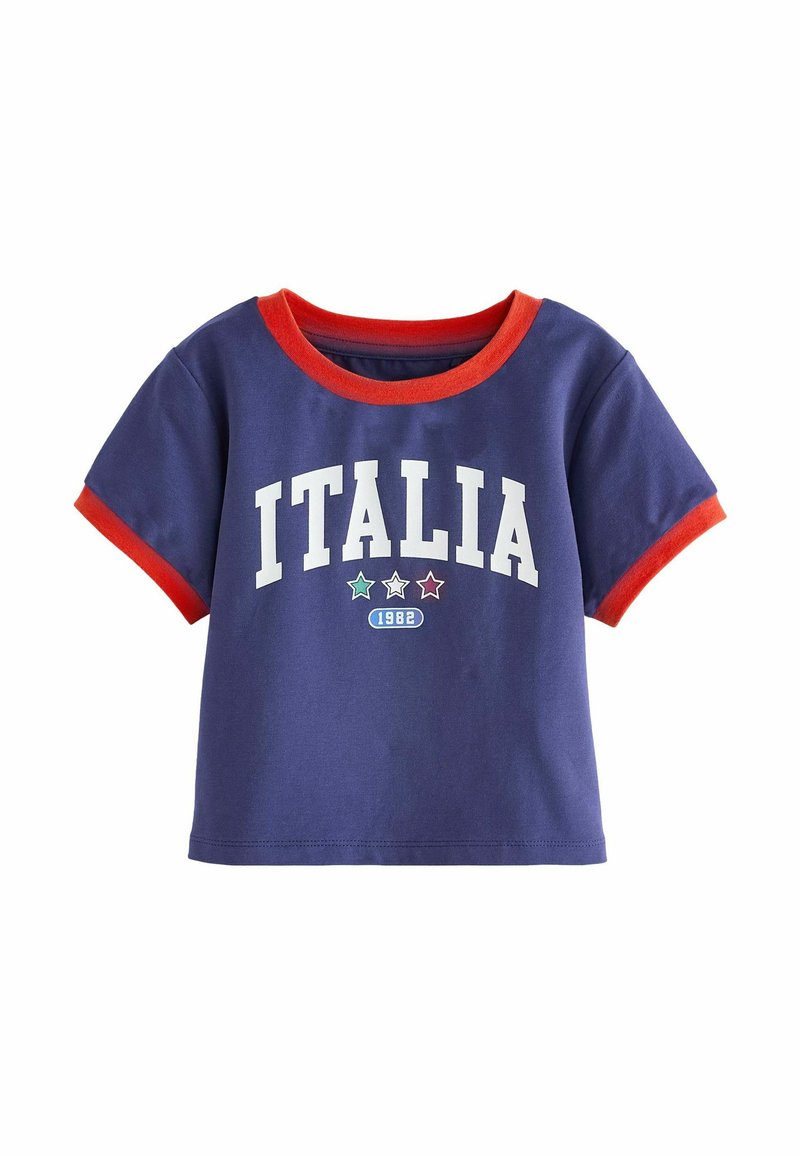 Next FOOTBALL BOXY - REGULAR FIT - Apdrukāts T-krekls - blue italia
