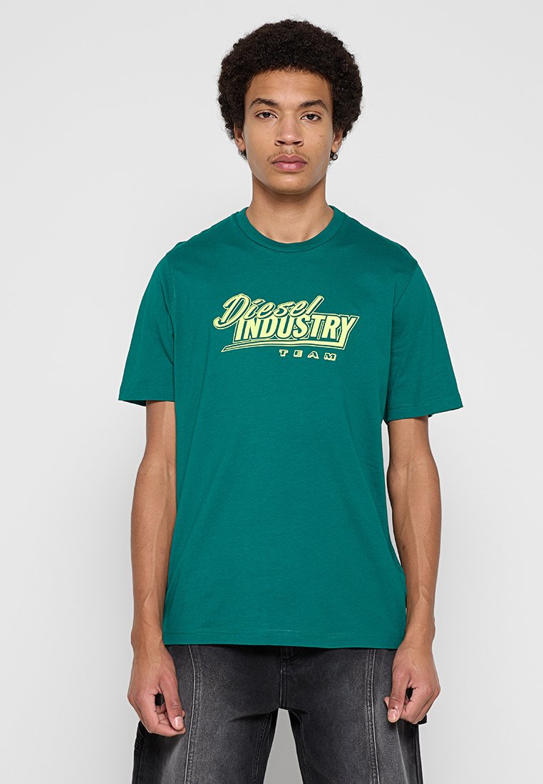 Diesel T-shirt print groen