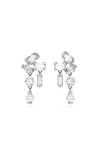 MESMERA PIERCED EARRINGS SHORT DANGLING CLUSTER - Pendientes - white