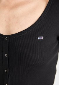 Tommy Jeans SLIM BUTTON THRU - Cardigan - black