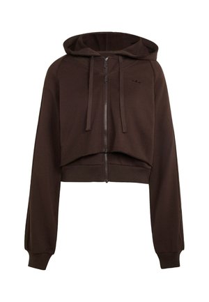 adidas Originals, SST DOUBLE FRONT HOODY - Felpa con zip - aurora coffee