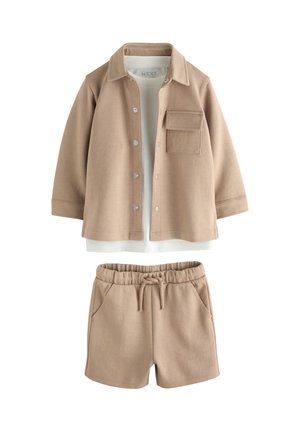 Next, REGULAR FIT-SET - Tracksuit bottoms - tan/brown