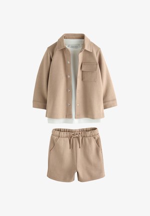 Next, REGULAR FIT-SET - Tracksuit bottoms - tan/brown
