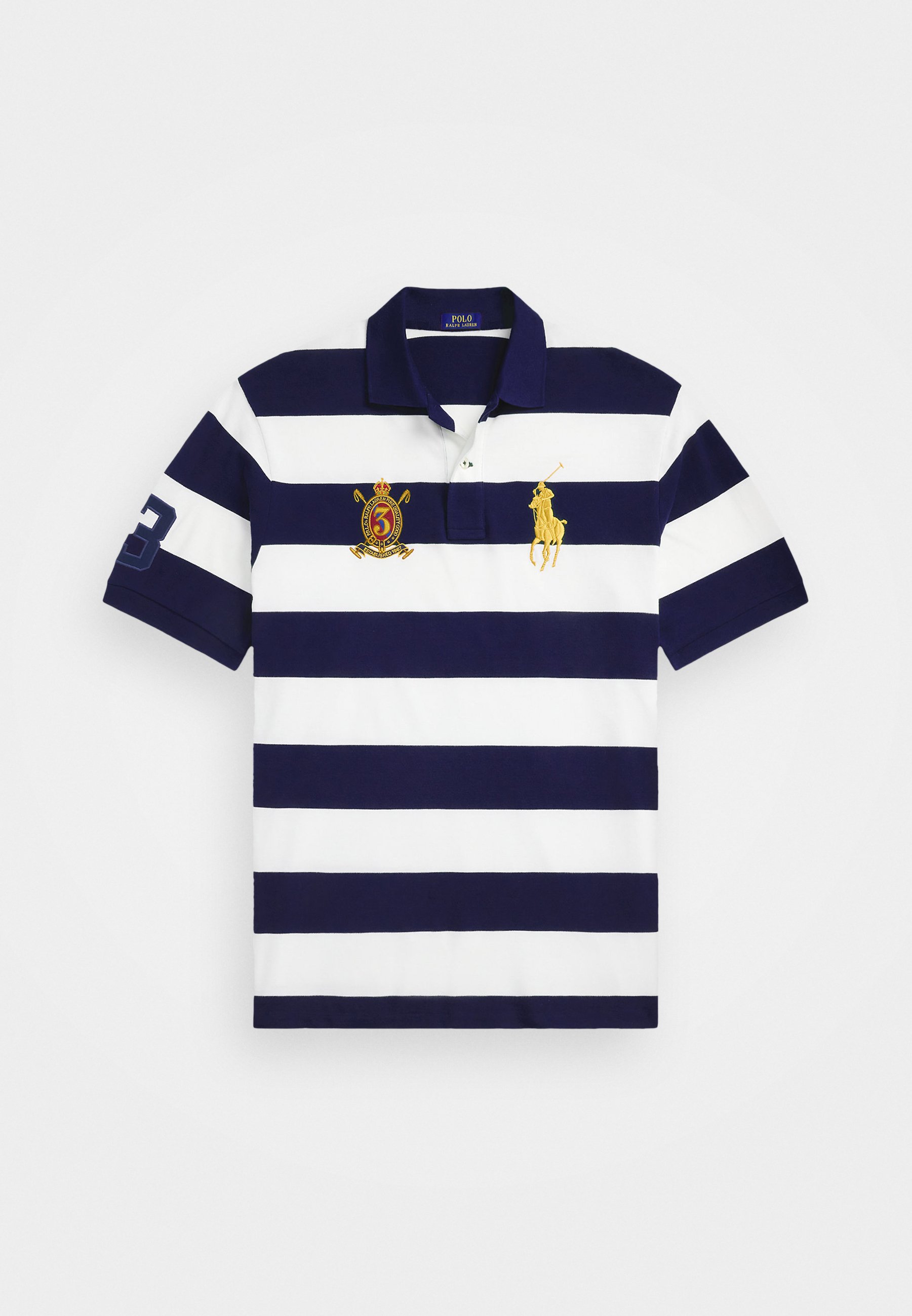 Polo Ralph Lauren Big & Tall BIG PONY STRIPED MESH POLO SHIRT 