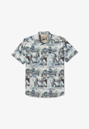 RVCA, KAUAI BLOCK PRINT COLLAGE - KURZÄRMLIGES 23A042600 - Hemd - grey blue black