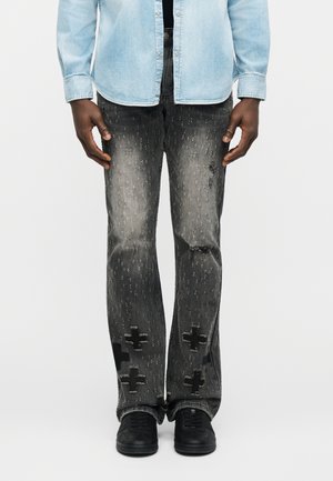 BRONKO SHOTGUN - Straight leg jeans - charcoal black