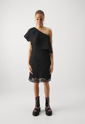 VISHINA ONE SHOULDER SHORT DRESS - Kjole - black