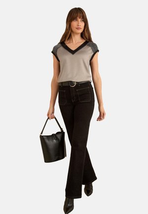 Love & Roses REGULAR FIT - Langærmet T-shirt - silver