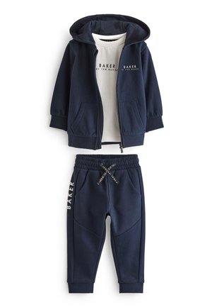 THREE PIECE SET - Športna jopa s kapuco na zadrgo - navy