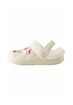 REGULAR FIT - Lahtised kingad - white christmas badge faux fur lined