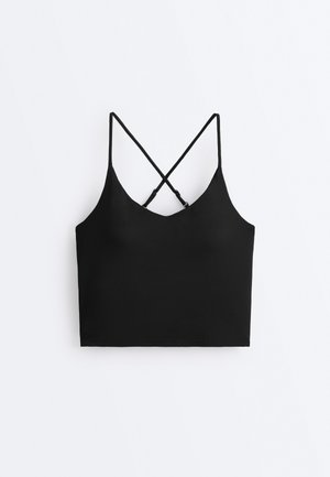 OYSHO, COMFORTLUX WITH ADJUSTABLE STRAPS - Top - black