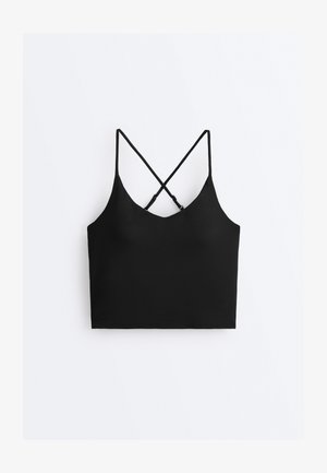 OYSHO, COMFORTLUX WITH ADJUSTABLE STRAPS - Top - black