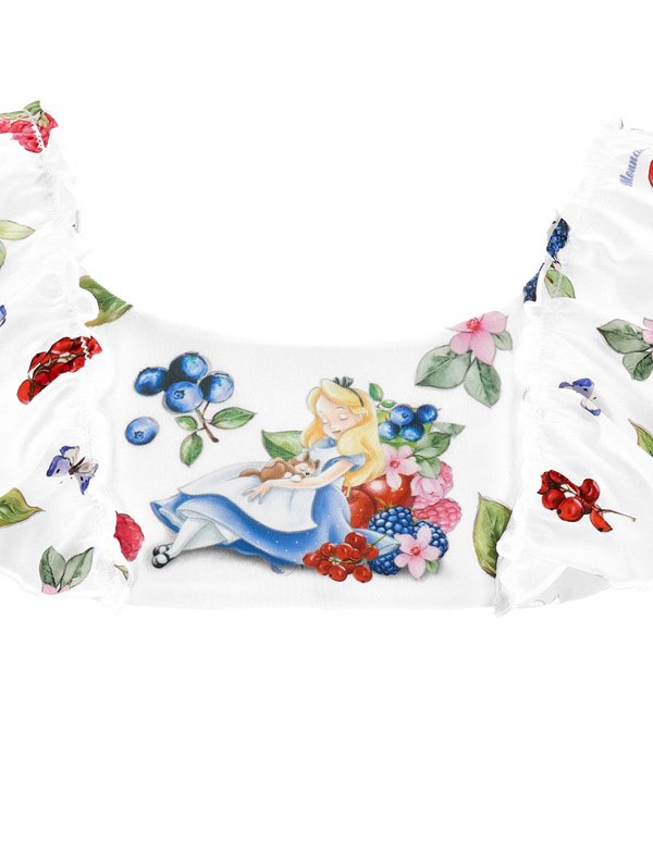ALICE IN THE WONDERLAND DISNEY COSTUME FRUITY FLOWERS FRUITS - Bikini - bianco2